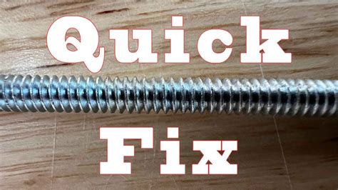 Stripped Threads Quick Fix Tip Youtube