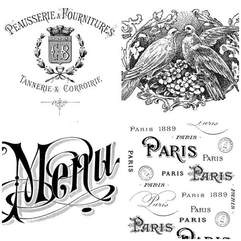 French Vintage Typography Advert Shabby Chic Supplied As Iron Etsy Uk