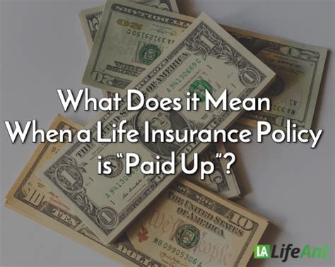 Typically, the premium is the amount paid by a person (or a business) for policies that provide auto, home, healthcare, or life insurance coverage. What Does it Mean When a Life Insurance Policy is "Paid Up"? - Life Ant