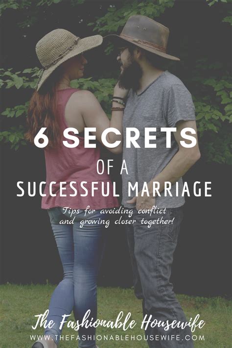 6 Secrets Of A Successful Marriage The Fashionable Housewife