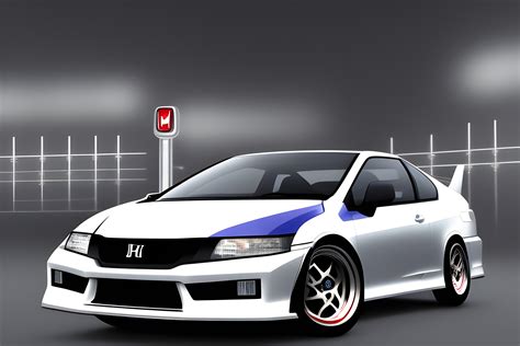 Honda Civic Ej1 Coupe In Gas Station Wallpapersai