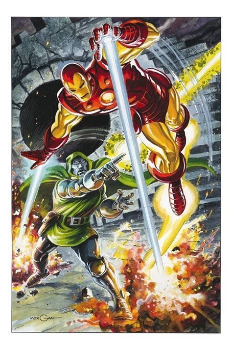 Doctor Doom Vs Iron Man By Tom Morgan