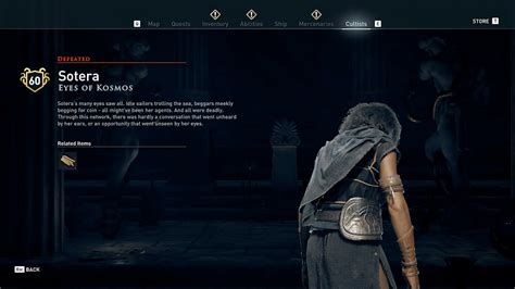 Assassin S Creed Odyssey Cultist Sotera Hunt Stealth Gameplay Youtube