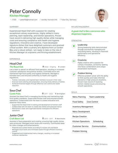3 Kitchen Manager Resume Examples And How To Guide For 2023