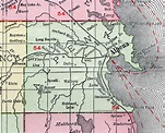 Alpena County, Michigan, 1911, Map, Rand McNally, Ossineke, Lachine ...