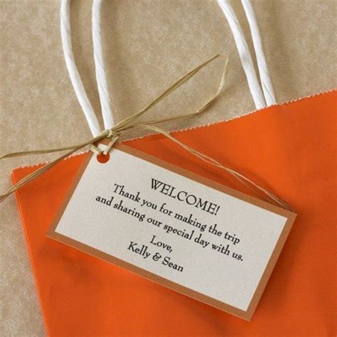 Welcome Bag Note To Guests Wedding Welcome Ts Wedding Welcome