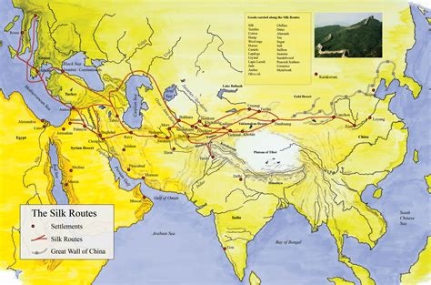 Silk Road Map For Kids