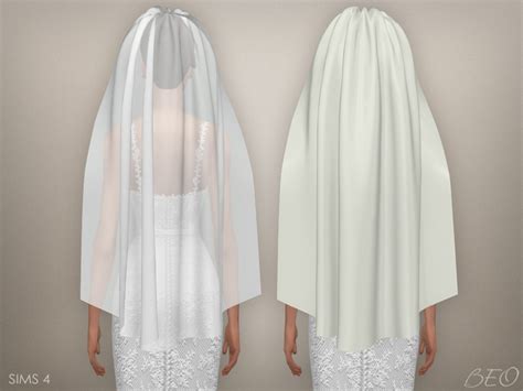 Sims 4 Ccs The Best Wedding Veil 03 By Beo