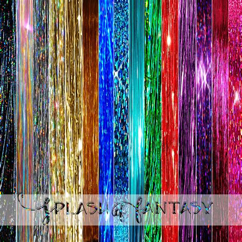15 Colors Sparkling And Shiny 40 Fairy Hair 1500 Strands Splash Of