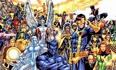 Uncanny X-Men: X-Men Lineups: 90s (Blue/Gold) | X men, Xmen art, Marvel