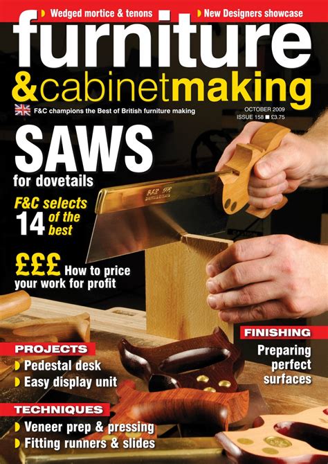 Furniture And Cabinetmaking Magazine October 2009 Back Issue