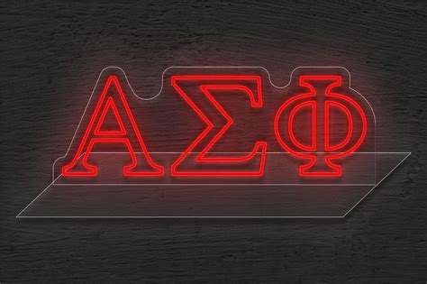 Alpha Sigma Phi Led Neon Sign Fraternities And Sororities Neon Signs