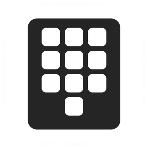 Numeric Keypad Icon And Iconexperience Professional Icons O Collection