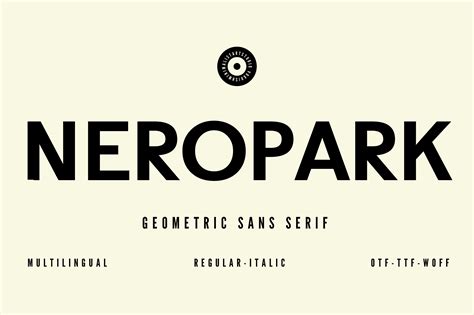 Neropark Font By Minimalistartstudio · Creative Fabrica