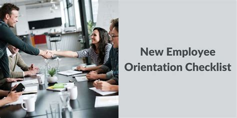 Sample New Employee Orientation Checklist For New Hires