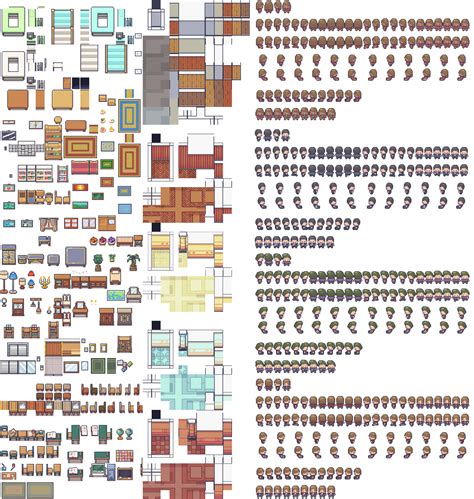 Free Version Overview Modern Interiors Rpg Tileset 16x16 By Limezu