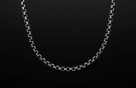 Classic Mens Sterling Silver Box Chain Jewelers In Poughkeepsie Ny