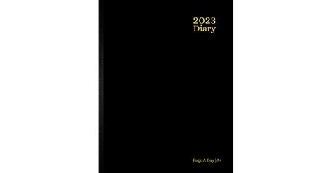 2023 Diary A4 Page A Day 2023 Daily Diary For 365 Days One Page Per