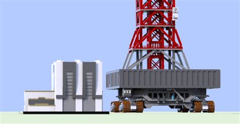 Lego Saturn V Launch Umbilical Tower Plans Lilianaescaner