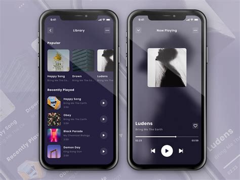 Music Player App Screen Design Concept Search By Muzli