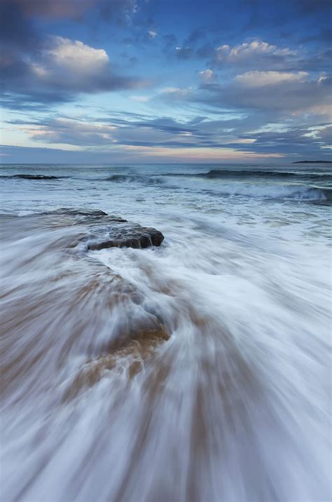 Sea Waves Stones Horizon Storm Hd Phone Wallpaper Peakpx