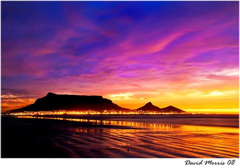 Cape Town Sunsets Cape Town Table Mountain At Sunset Fr Flickr