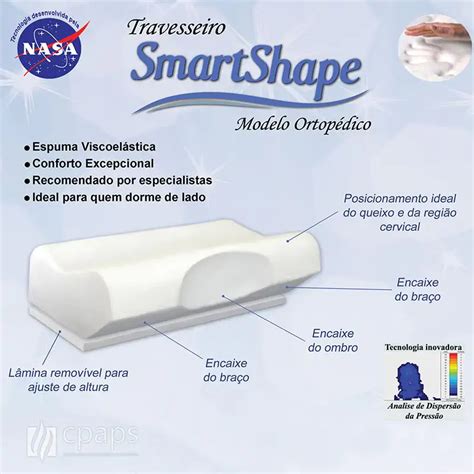 Travesseiro Smartshape Viscoelástico Ortopédico Be