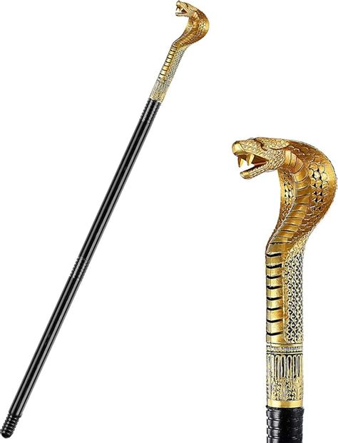 Egyptian Cobra Staff Snake Staff Walking Stick Cane Cobra