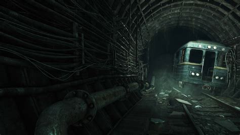 Download Wallpaper For 3840x2160 Resolution Metro 2033 Tunnel Subway