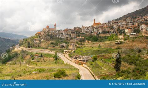 Bsharri Village Kadisha Valley Lebanon Stock Photo Image Of Levant