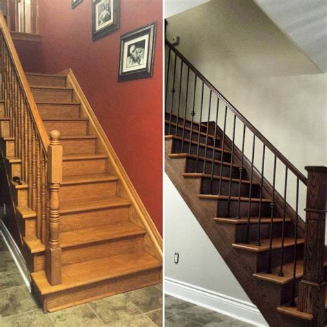 toned staircase  railing mmm carpentry