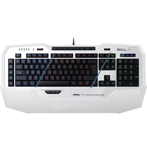Roccat Isku Fx Multi Color Gaming Keyboard White Roc 12 921