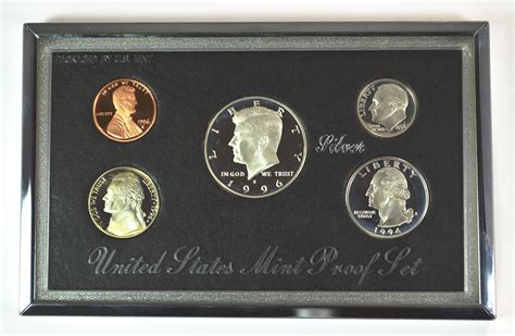 Rare 1996 Us Premier Silver Proof Set In Mint Packaging With Coa