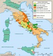 Old map of Italy: ancient and historical map of Italy