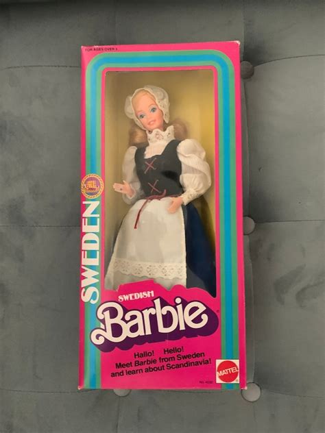 barbie doll swedish 4032 dolls of the world 1980 etsy