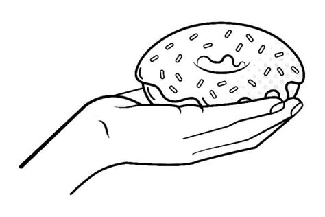 Coloriage Beignet Donut Imprimer Gratuitement Au Format A4