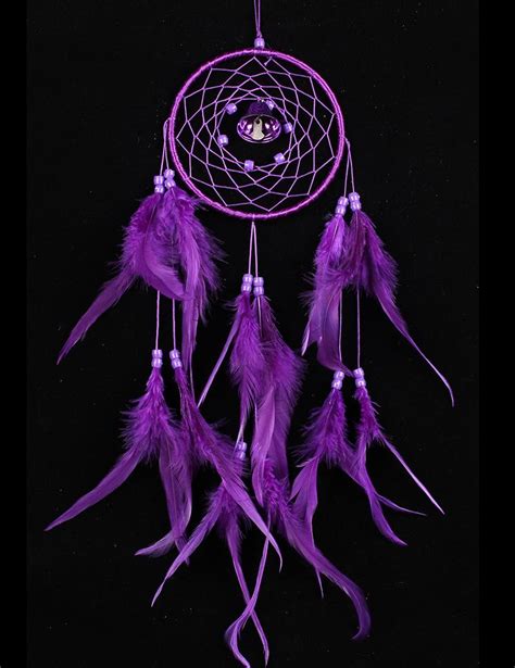 2019 Purple Lovely Dream Catcher With Feathers Dreamcatcher Wall