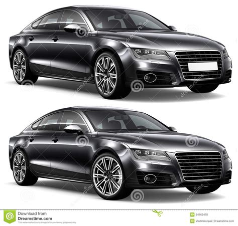 Luxury Black Car Royalty Free Stock Photos Image 34163478