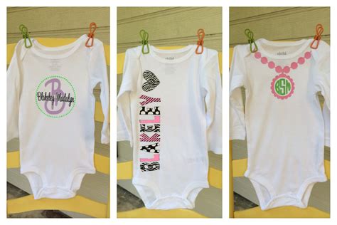 Heat Transfer Vinyl Baby Onesies Made With Silhouette Cameo Trendy