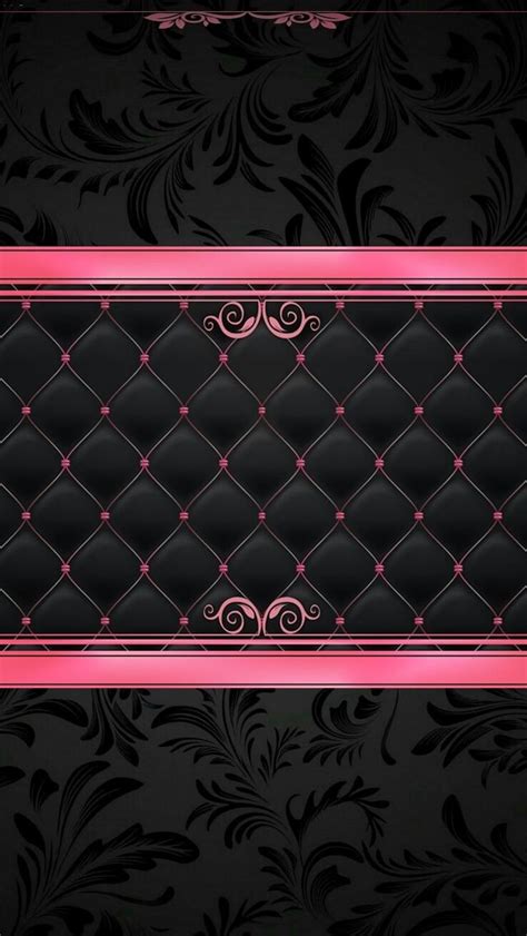 Download black wallpapers hd, beautiful and cool high quality background images collection for your device. Pink and Black Quilted Wallpaper | Bling wallpaper, Phone ...