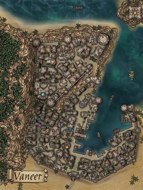 Quick Watercolor Desert Port City Inkarnate Fantasy Map Making