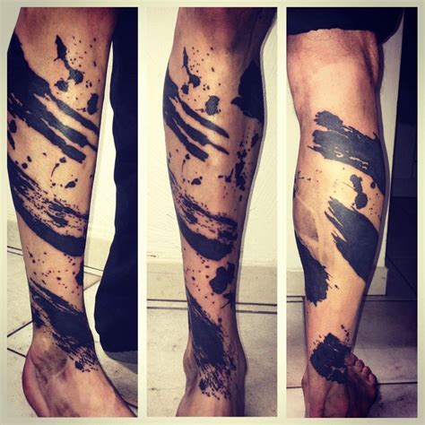 Paint Brush Stroke Tattoo