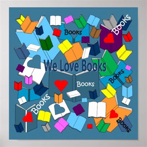 We Love Books Poster Uk