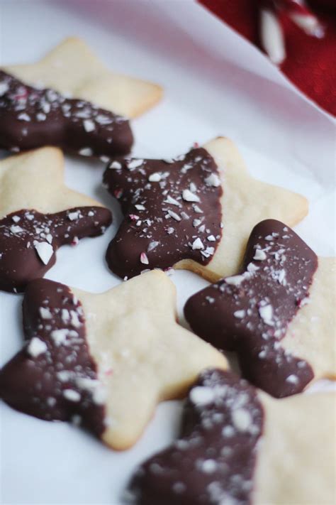 Chocolate Dipped Peppermint Shortbread Is Crazy Easy To Make Only A