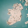Republic of Ireland Country 3D Render Topographic Map Neutral Digital ...