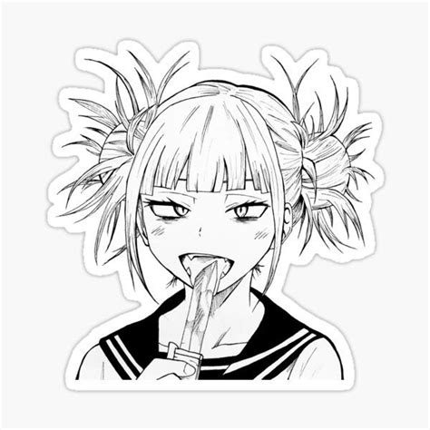 Toga Himiko Sticker By Mockingjaeart In 2021 Anime Printables Anime
