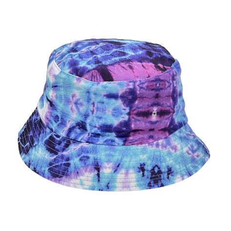 Tie Dye Bucket Hat Purple Navy And Blue Camínalo Store