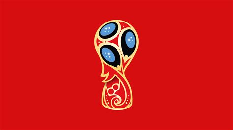 Download 2018 Fifa World Cup Russia Trophy Red Minimal 2560x1440