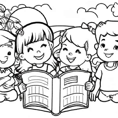 Crianças Aprendendo com a Bíblia Desenhos para Colorir e Imprimir