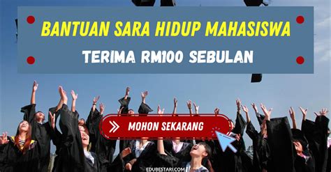 Bayaran ini dapat memanfaatkan lebih daripada 3 juta penerima dengan peruntukan sebanyak rm300 juta. Permohonan Bantuan Sara Hidup Mahasiswa 2020, Terima RM100 ...